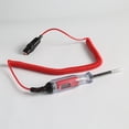 thumbnail image 2 of Probador de circuito LED digital de lámpara de prueba automotriz DC 3-48 V con voltímetro y sonda para verificar fusibles y voltaje de batería de vehículos, automóviles, camiones, motocicletas Rojo Verde, 2 of 5