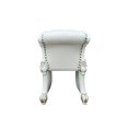 thumbnail image 3 of DeeHome ACME Vendome VANITY STOOL Beige PU & Antique Silver Finish BD01508, 3 of 5