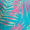 Bachelor Button Leaves, variant on Birdie Bound Men's Ombre Leaf Print Polo Shirt, Sizes S-3XL