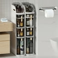 thumbnail image 2 of Plastic Tall Narrow Storage Cabinet,Slim Bathroom Organizers and Storage with Drawers & Tissue Box for Small Space,Bathroom,Kitchen,Laundry,Waterproof & No Installation, 2 of 9