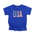thumbnail image 2 of Distressed USA Flag Shirt for Women, Men, Youth and Toddler Boys and Girls Matching 4th of July Tee Vintage Royal Shirt Youth Small, 2 of 5
