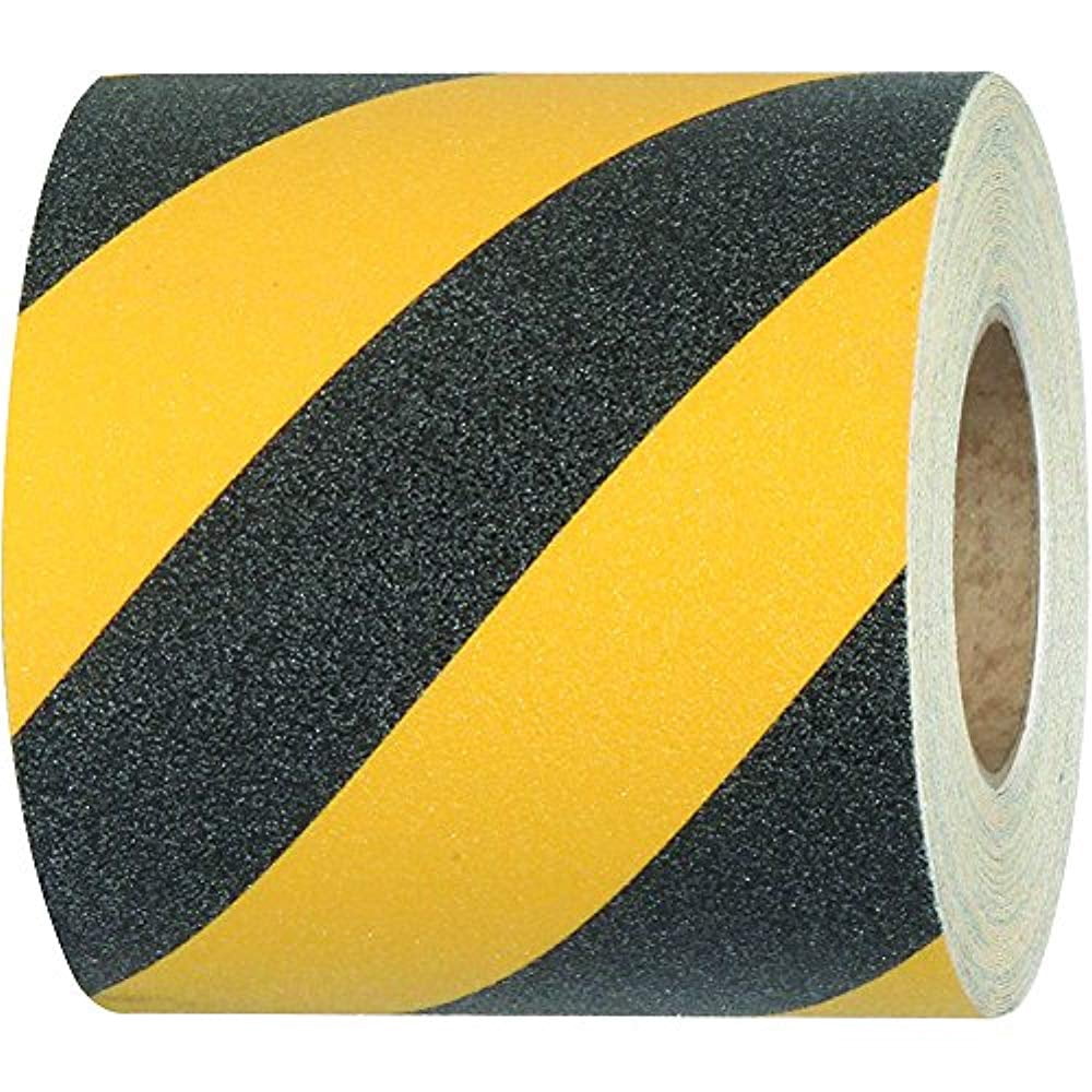 Tape Logic Heavy-Duty Anti-Slip Tape Black/Yellow 6" x 60 ft Roll