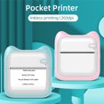 thumbnail image 4 of Pocket Photo Printer Portable Thermal Printing Machine 203dpi Wireless BT Connection for Picture Lable DIY Handcraft List Meno Notes Journal Receipt Paper Instant Printer Sticker with 11 Ro, 4 of 7