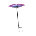 thumbnail image 3 of Baño para pájaros, comedero para pájaros, fácil de limpiar, recarga, regalos, decoración de jardín, base estable para Púrpura, 3 of 8