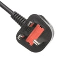thumbnail image 2 of England, Uk Computer, Monitor Power Cord With Fuse, Bs 1363 To C13, Vde Approved, 6 Foot, 2 of 4