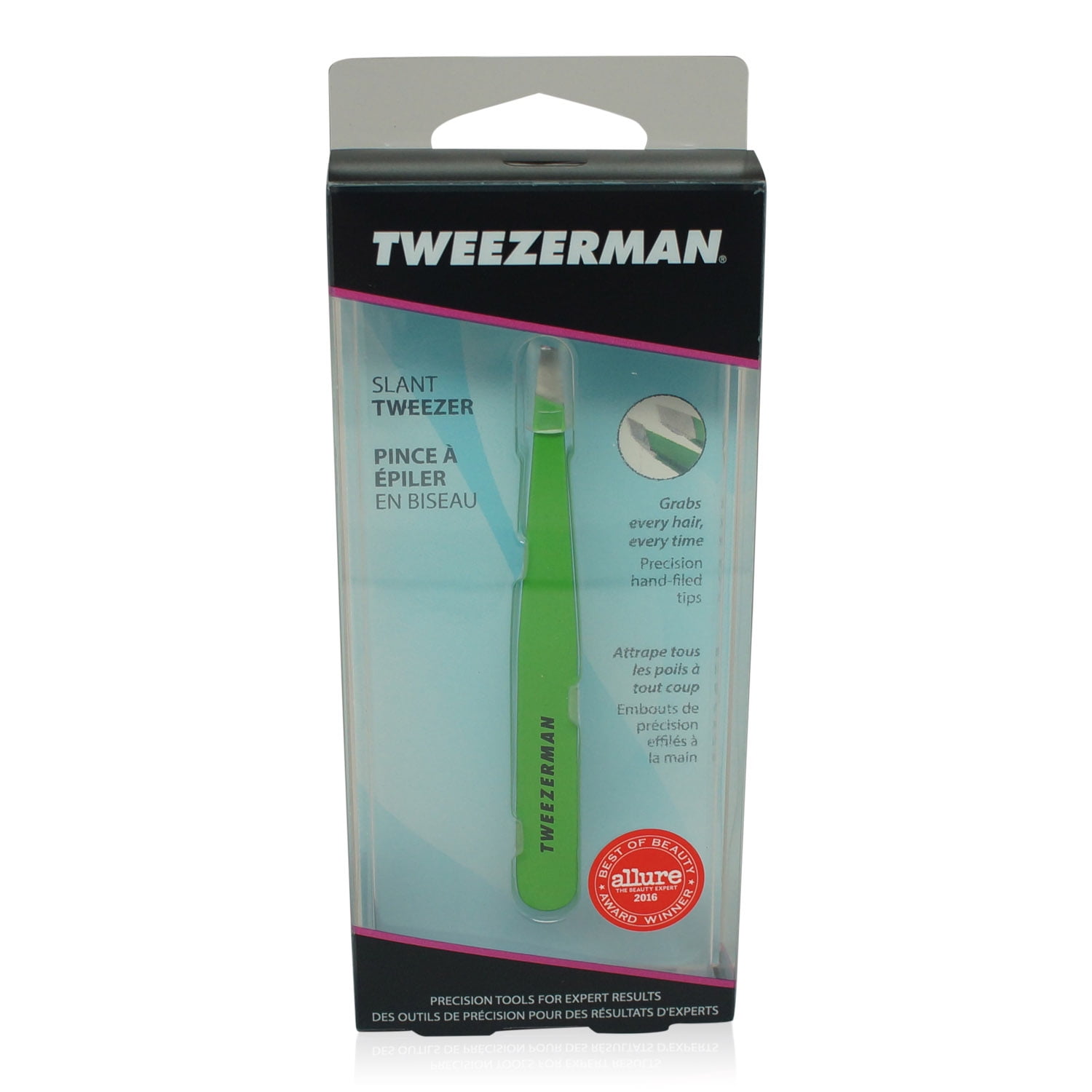 Tweezerman Slant Tweezer, Green Apple