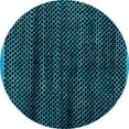 thumbnail image 1 of Ahgly Company Indoor Round Abstract Light Blue Modern Area Rugs, 4' Round, 1 of 4