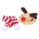 thumbnail image 2 of Dragón barbudo Gorro de Papá Noel Bufanda Reptil Sombrero de alce de paja ajustable y bufanda Disfraz de Navidad para fotos de fiestas navideñas (Sombrero de alce, bufanda roja, sombrero L), 2 of 5
