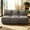 Dark Brown, variant on Leumius Cozy Fluffy Cloud Lazy Sofa, 3-Seater Corduroy Bean Bag Lounge Chair, Lightweight Single-Seat Couch for Living Room, Bedroom, Dorm Room, Office & Small Spaces,Orange
