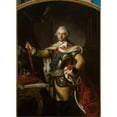 thumbnail image 2 of Per Krafft the Elder 18x24 Gold Ornate Framed and Double Matted Museum Art Print Titled - Portrait of Stanisław August Poniatowski, King of Poland (C. 1767), 2 of 4