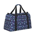 thumbnail image 2 of Honeii Skull purple flower Print Gym Bag,Carry on Weekender Overnight Bag, Travel Duffel Bags, Personal Item Travel Bag,Tote Bag,Workout Dance Bag, 2 of 7