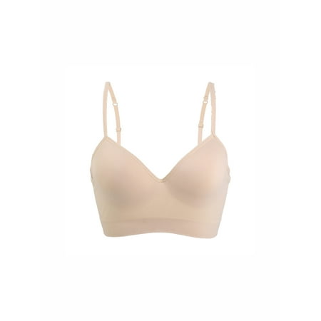 - Unique Bargains Women's Padded Molded Cup Wireless Push Up Seamless Sports Yoga Bra