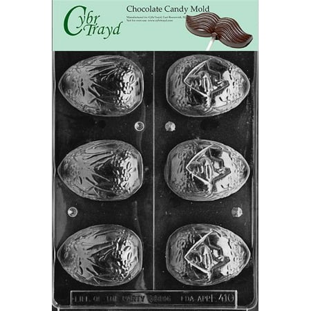 Cybrtrayd Life of the Party E410 Peeking Duck Egg Easter Chocolate Candy Mold in Sealed Protective Poly Bag Imprinted with Copyrighted Cybrtrayd Molding
