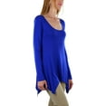 thumbnail image 6 of ToBeInStyle Women's Classic Long Sleeve Longline Top, 6 of 7