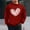 Red(New), variant on PNTUTB Men's Fashion Valentine's Day Print Casual Long Sleeve Crew Neck Loose Comfortable Pullover Sweatshirts