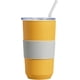 thumbnail image 1 of Vaso con pajita y tapa Taza de viaje de 20 oz Taza aislada de cerámica A prueba de salpicaduras Vacío A prueba de fugas Revestimiento forrado de cerámica Taza de café de viaje Taza de agua (amarillo dorado) Sincero Electrónica, 1 of 5