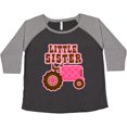 thumbnail image 3 of Inktastic Pink Tractor Little Sister Women's Plus Size T-Shirt, 3 of 5