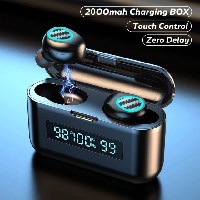 R9 Auriculares estéreo inalámbricos BT 5.1 Auriculares con estuche de carga de 2000mAh / P Abanopi Auriculares