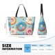 thumbnail image 4 of Fotbe Colorful Donut Bolsa de Viaje para Playa - Resistente al Agua, Bolsa Tote de Gran Capacidad y Ligera con 7 Bolsillos para Mujeres y Hombres, 4 of 7