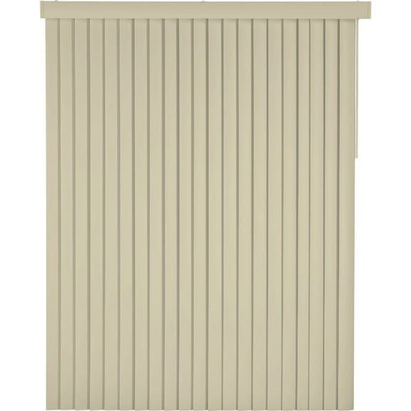 Home Impressions 3.5" Cordless Vinyl Vertical Window Blinds, Vanilla, 78" x 84"