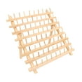 thumbnail image 4 of yuksok Wooden Thread Rack Sewing Portable Stable Quilting Accessories Braiding Rack 80 Spool, 4 of 9