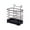 Style-1 Bronze [Material:Iron], variant on Chopstick Storage Rack, Wall Mounted Kitchen Organizer, Multifunctional Double Grid Design, for Utensil and Cutlery Storage, Home Cooks and Organized Households