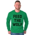 thumbnail image 6 of Feed The Wolf Sarcastic Hangry Gym Long Sleeve TShirt Men Women Brisco Brands X, 6 of 6