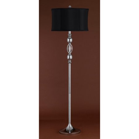 - Cal Lighting BO-2079FL Canora Crystal / Metal Floor Lamp