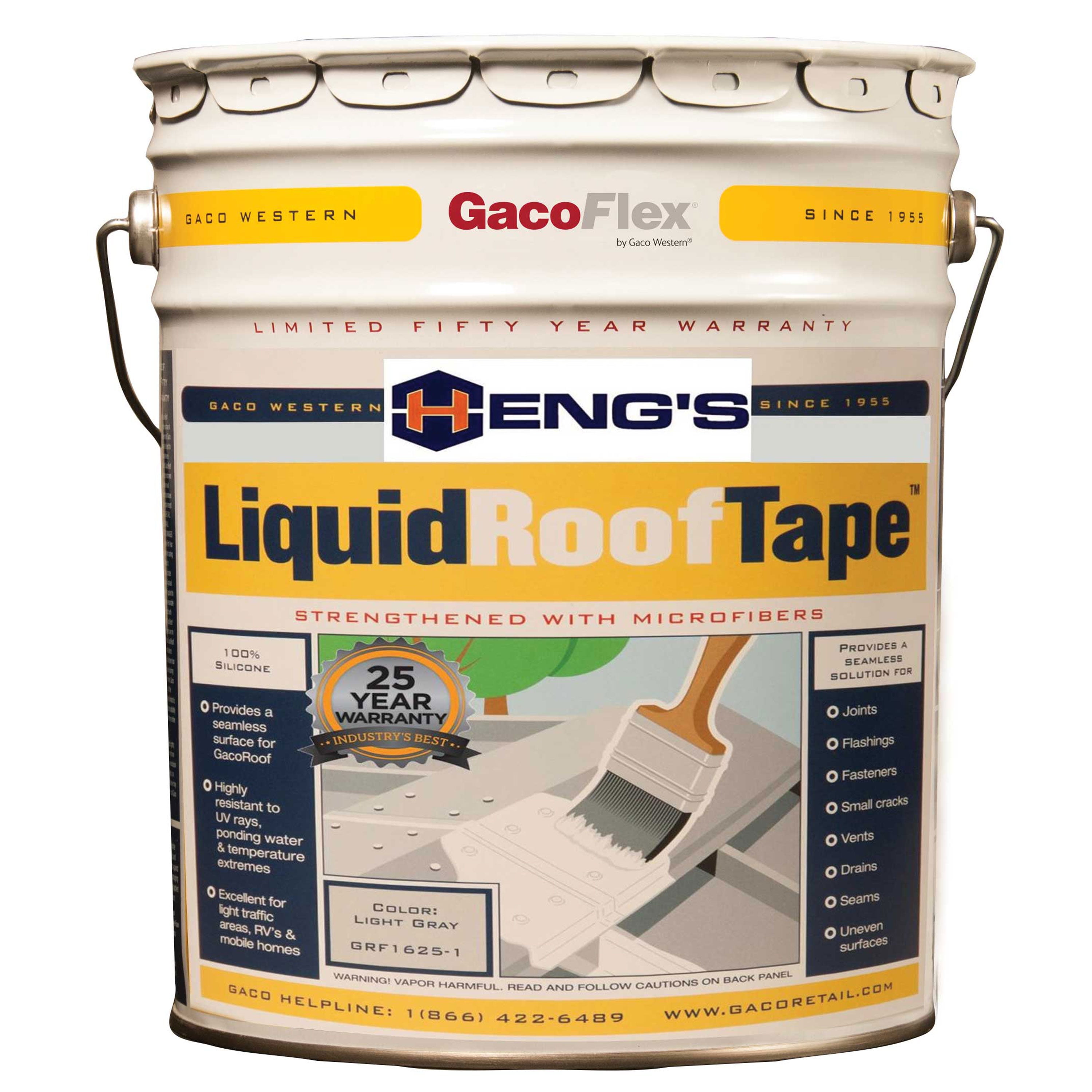 Heng's HGF16255 Gaco Silicone Liquid Roof Tape