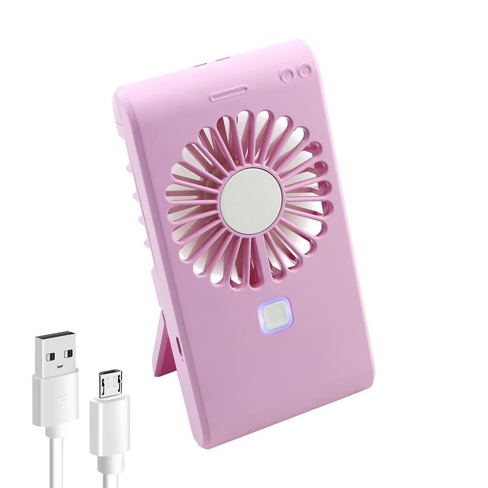 Sharing Fans SHARE SUNSHINE Convenience Fan with Vanity Mirror Lanyard Rechargeable ...