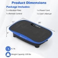 thumbnail image 6 of Spaco Home Workout Vibration Plate Exercise Machine, Remote Control, 10 Speed Intensities for Fitness, Blue, 6 of 7