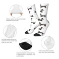 thumbnail image 4 of Balery Dachshund Dog Puppy Calcetas Largas con Estampado para Hombre y Mujer – Suaves y Transpirables, Talla Única (US 5-11), 4 of 6
