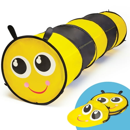 GigaTent Pop Up 6 Feet long Bee Play Tunnel For Pets & Kids