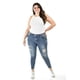 thumbnail image 5 of Jeans skinny con detalles desgarrados /Tallas Extras, 189 (Azul medio) azul 40, 5 of 6