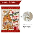 thumbnail image 4 of Christmas Gingerbread Wishes and Cocoa Kisses Gnome Decorative Burlap Garden Flag, Xmas Hot Chocolate Home Yard Small Outdoor Decor, Winter Outside Decoration Double Sided 12 x 18, 4 of 6