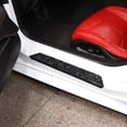 thumbnail image 3 of TINKI Real Carbon Fiber Door Sill Protectors Compatible with Chevrolet Corvette C8 2020-2023, Door Sill Guard Trim Cover, Threshold Strip Door Entry Guard Decorative Strip, 3 of 11