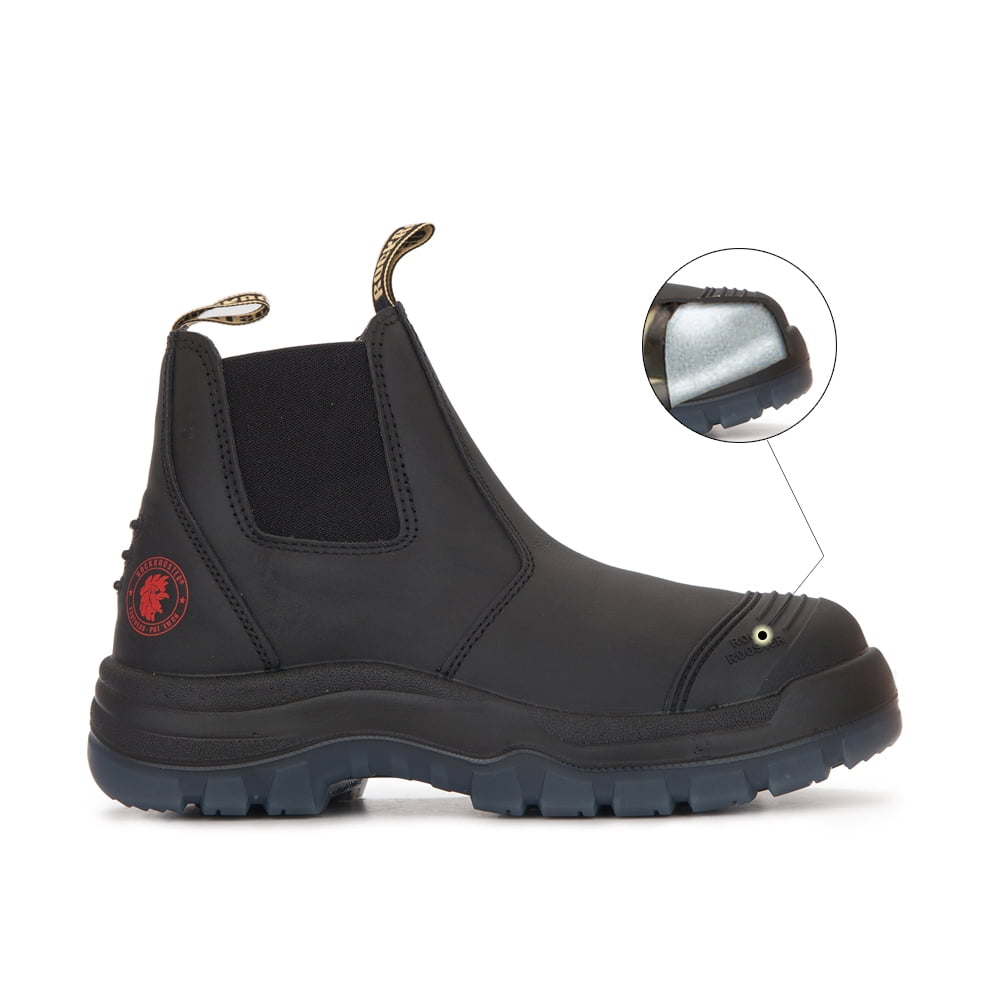 ROCKROOSTER 6" Work Boots for Men, Bakken Non Slip Steel Toe Outsole Chelsea Boot Breathable AK227-4 - Walmart.com
