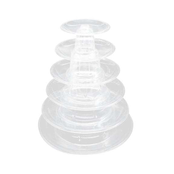 Delicate Round Serving Stand Holders Enhances Decors for Macarons Wedding Use