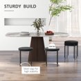 thumbnail image 4 of HOMCOM Modern Stacking Stools, Kitchen and Metal Legs (Set of 4), 4 of 10