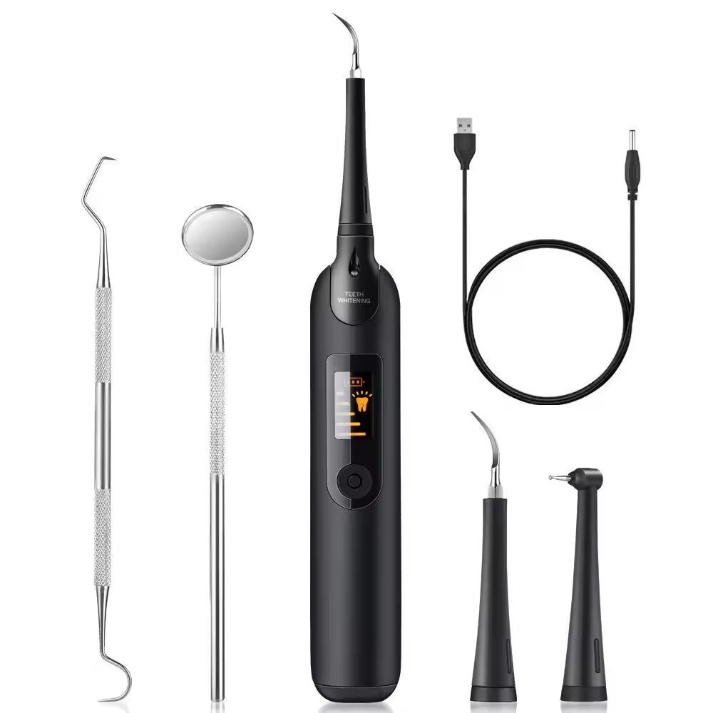 thumbnail image 1 of Kit de limpieza dental ultrasónica, combate manchas, placa y sarro, 1 of 7