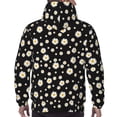 thumbnail image 3 of Bingfone Daisy Men's Drawstring Hoodie Long Sleeve Pocket Sweatshirts-X-Large, 3 of 6