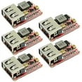 thumbnail image 1 of 5 Pcs DC-DC Buck Converter Car USB Charger Module 6-24V 12V 24V to 5V 3A Voltage Regulator Power Supply Module,5 x DC-DC buck voltage regulator modules,red, 1 of 7