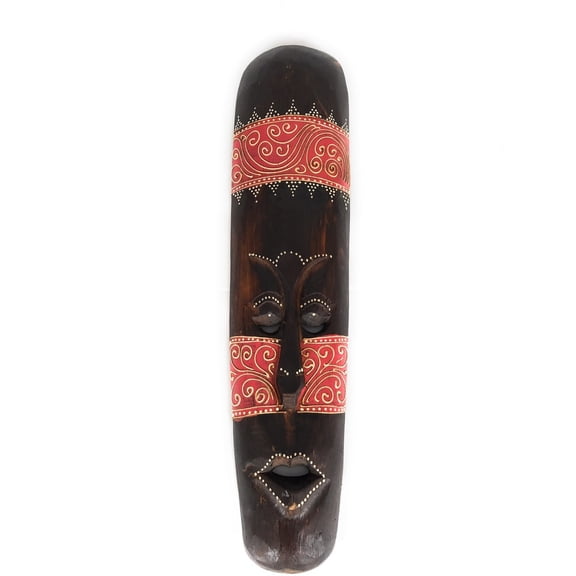 Tribal Tiki Mask 20" Red - Tattoo Primitive Art | #wib370150r