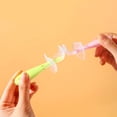 thumbnail image 3 of Cucharas de entrenamiento de silicona para bebés Gentle Scoop con protección contra estrangulamiento, paquete de 4, rosa/púrpura verde+rosa Jormftte JQWJ185-3, 3 of 5