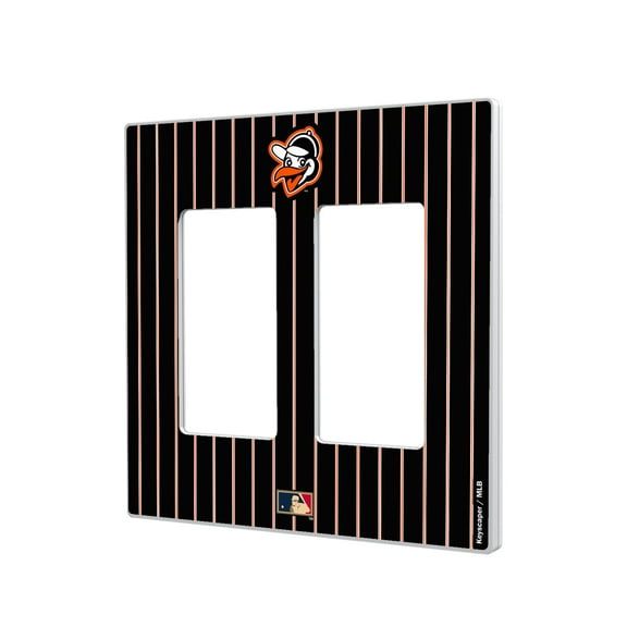 Baltimore Orioles 1955 Cooperstown Pinstripe Double Rocker Light Switch Plate