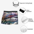 thumbnail image 3 of Pofeuu Psychedelic Shark Artwork Print Men’s Boxer Briefs, Moisture-Wicking Underwear, Regular,Trunk-X-Large, 3 of 5