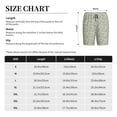 thumbnail image 3 of Gaeub Leaves Print Men's Short Pajama Pants, Sleep Shorts, Household Pants, Casual Pants with Pockets-XX-Large, 3 of 6