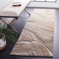thumbnail image 2 of SAFAVIEH Soho Joshua Abstract Runner Rug, Beige/Grey, 2'3" x 8', 2 of 8