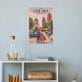thumbnail image 4 of Celaya Vintage City Travel Poster with Charming Street Life And Historic Charm Print Poster, 4 of 8