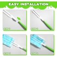 thumbnail image 3 of 3PCS Duster Refills Folding Handles Set Compatible with Swiffer Dusters,Disposable Static Dust Removal Brush Handle for Dusting Electronics,Furniture,Blinds,Ceiling Fans (10, Green), 3 of 7